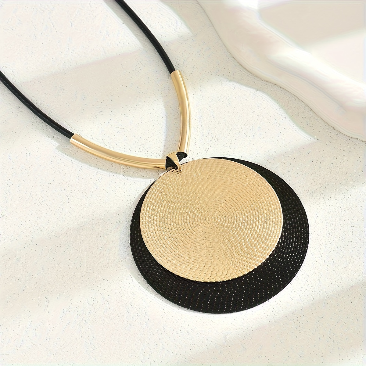 Boho Geometric Pendant Necklace Polyester Fiber Daily Wear
